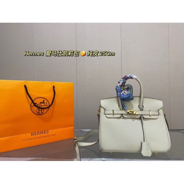 Eternal Classic Hermes Craie Bag Original Cowhide Customized and Freely Matched Factory Direct Sales Free Shipping