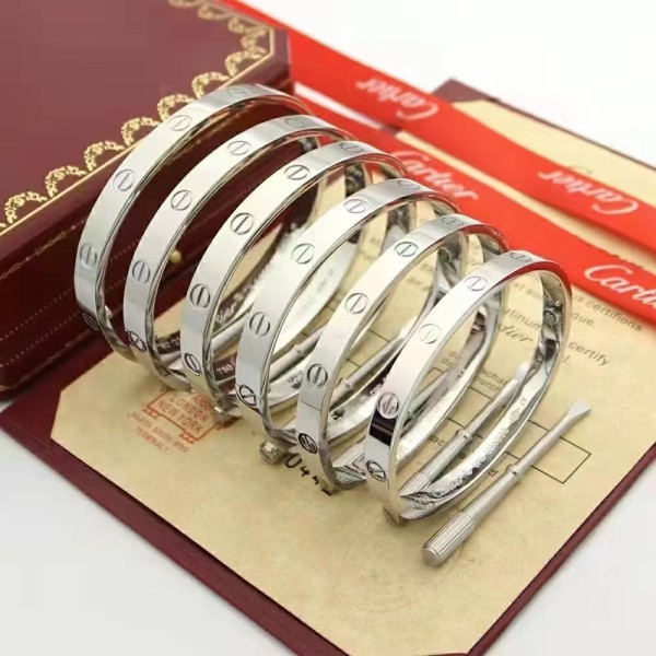 High End Brand Cartier Wide Version Bracelet Electroplated with 3 Layers of 18K Gold High-quality Jewelry in Stock Factory Direct Sales Free Shipping 