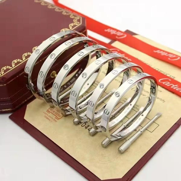 High End Brand Cartier Wide Version Bracelet Electroplated with 3 Layers of 18K Gold High-quality Jewelry in Stock Factory Direct Sales Free Shipping