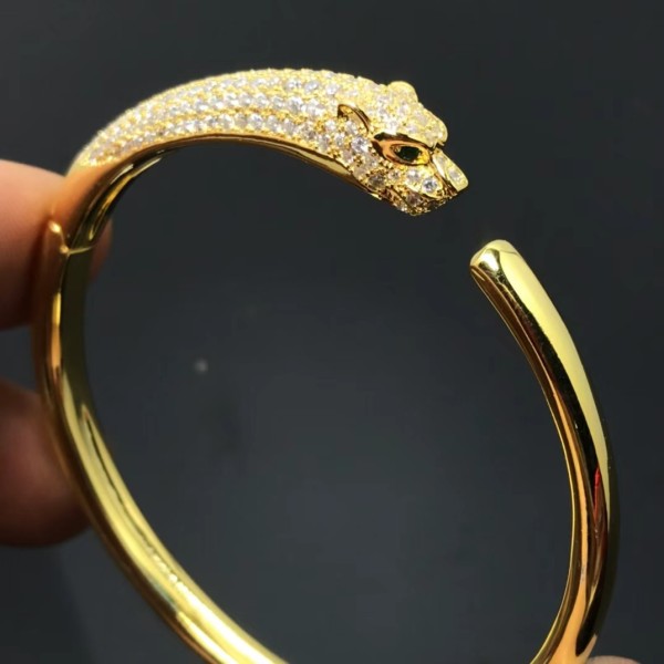 Classic brand Cartier bracelet half full diamond leopard bracelet factory direct sales free shipping