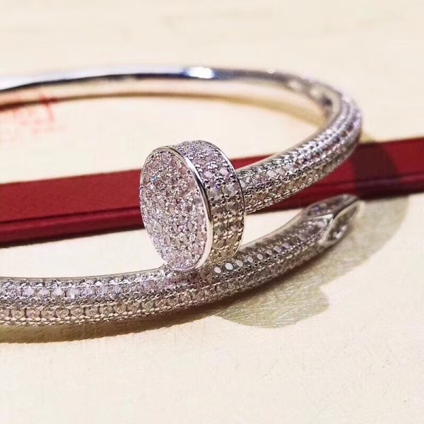 Classic Brand Light Luxury Cartier Full Diamond Nail Bracelet Party Delivery Factory Direct Sales Free Shipping