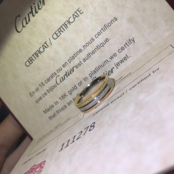 Light Luxury Brand Cartier New Three-color Ring Factory Direct Sales Free Shipping