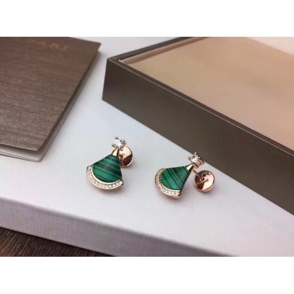 Classic Brand Finely Replicated High-quality Bvlgari Skirt Earrings Ear Studs Factory Direct Sales Free Shipping