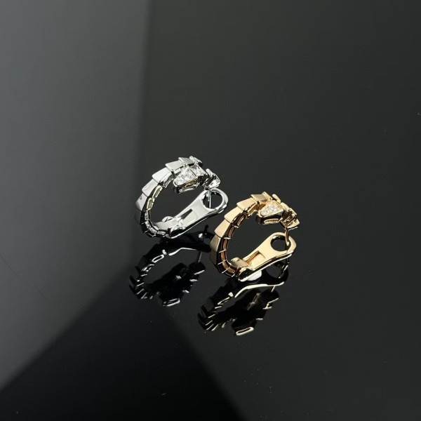 Classic Brand Bvlgari Skirt Earrings New Product Head and Tail Diamond Ear Clips Factory Direct Sales Free Shipping