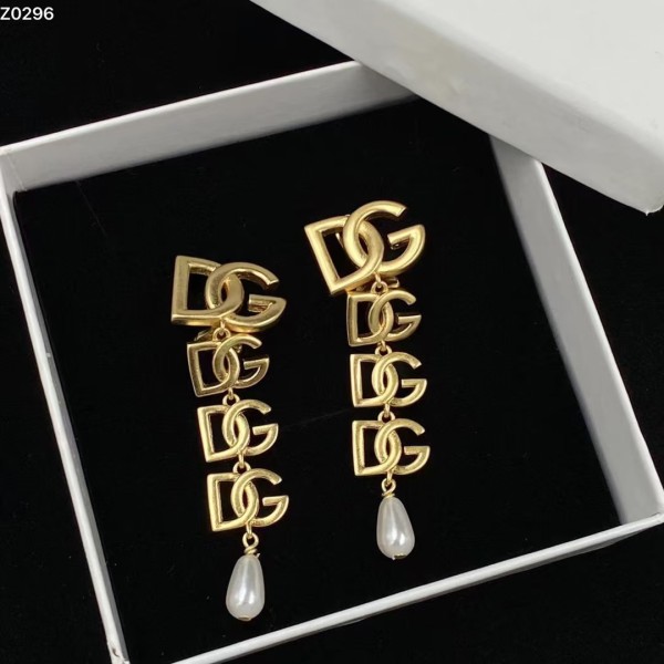 Classic Brand Light Luxury Jewelry D&G Earrings Women Plated 18k Real Gold High-end Jewelry Factory Direct Sales Free Shipping