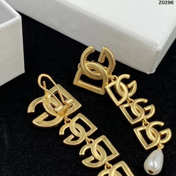 Classic Brand Light Luxury Jewelry D&G Earrings Women Plated 18k Real Gold High-end Jewelry Factory Direct Sales Free Shipping