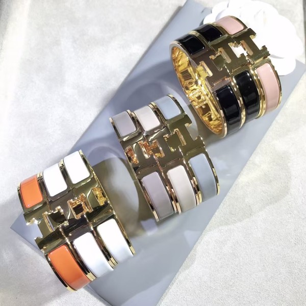 Luxury brand Hermes H enamel bracelet factory direct sales with free shipping 