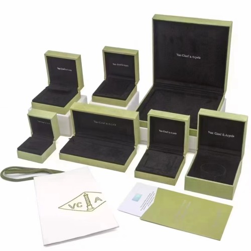 VCA Clover Gold Edition Box - Complete Accessories Including Rings Necklaces Bracelets and Other Styles