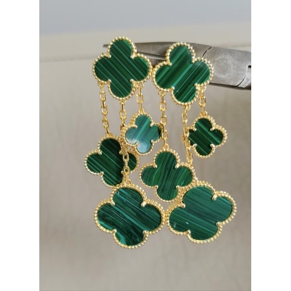 High Quality Classic Clover 4 Flowers Earrings for Women Natural Gemstone Wedding And Engagement Accessories