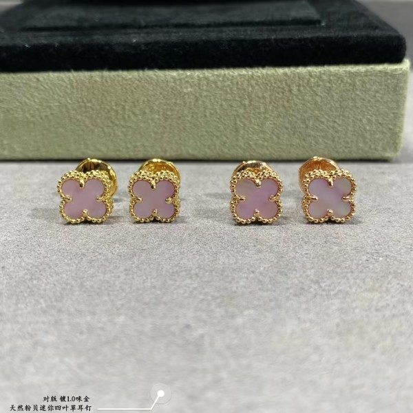 Light luxury brand Van Cleef&Arpels mini ear studs for women earrings factory direct sales free shipping