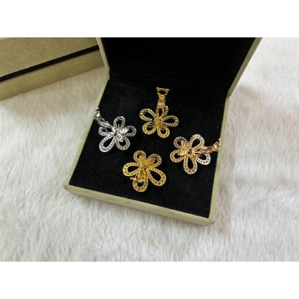 Classic brand Van Cleef&Arpels earrings sunflowers starry sky ear clips for women factory direct sales free shipping